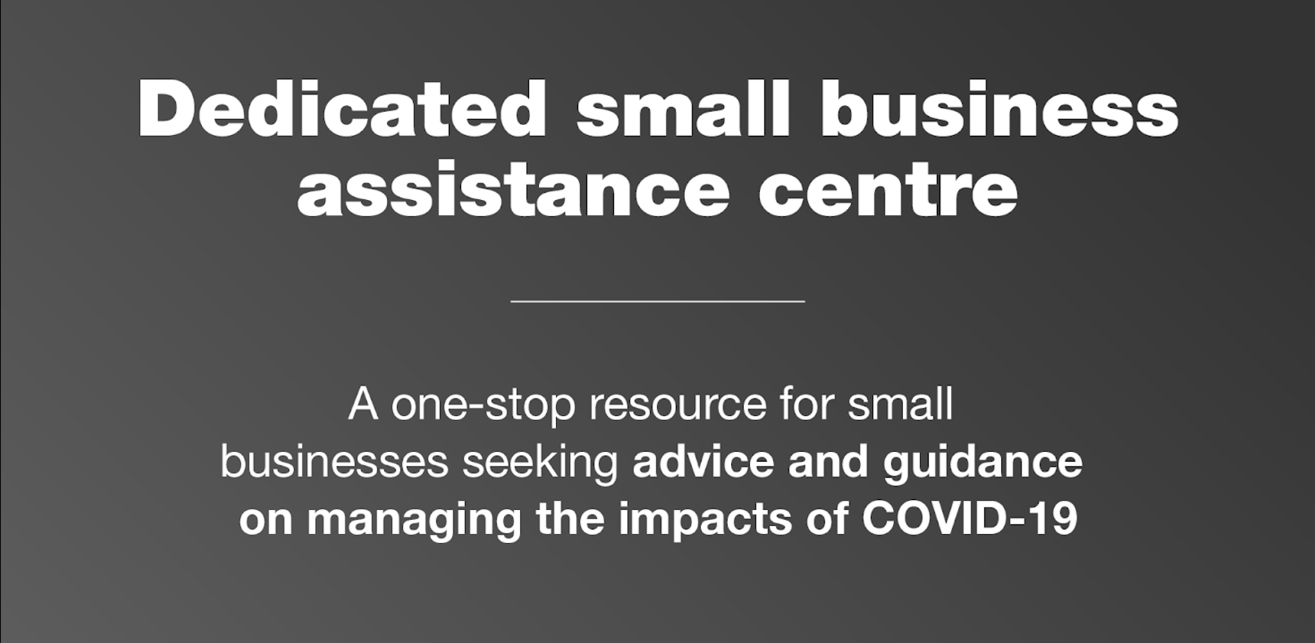 COVID-19 Small Business Support Main Image